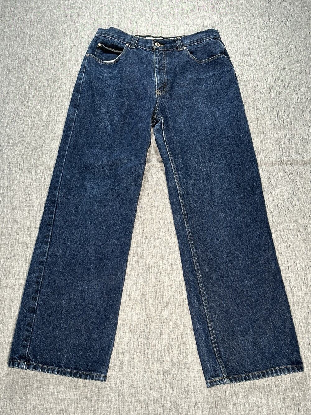 Vintage Anchor Blue Easy Fit Denim Jeans Mens 33x32 Blue Y2K Streetwear